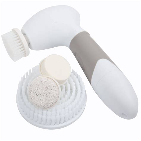 4 In 1 Waterproof Facial Cleaning Exfoliating Spin Brush Scrubber Electric Handheld Acne