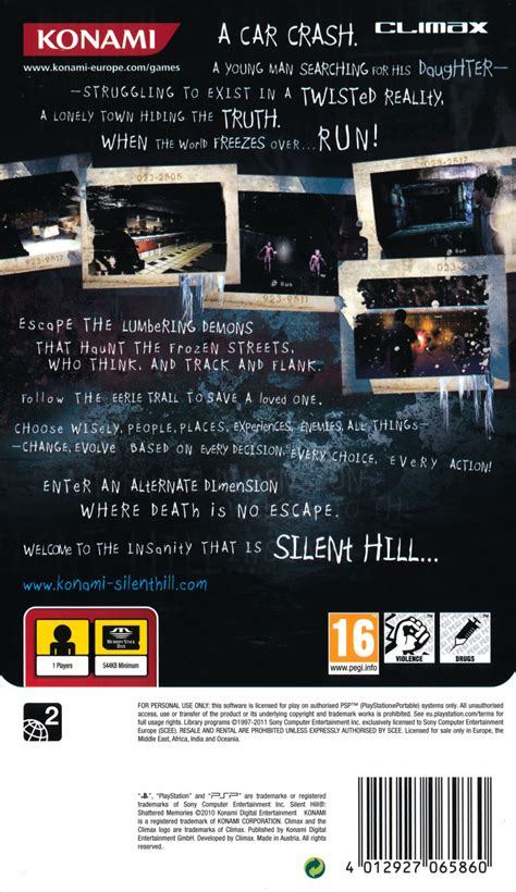 Silent Hill Shattered Memories 2009 Box Cover Art Mobygames