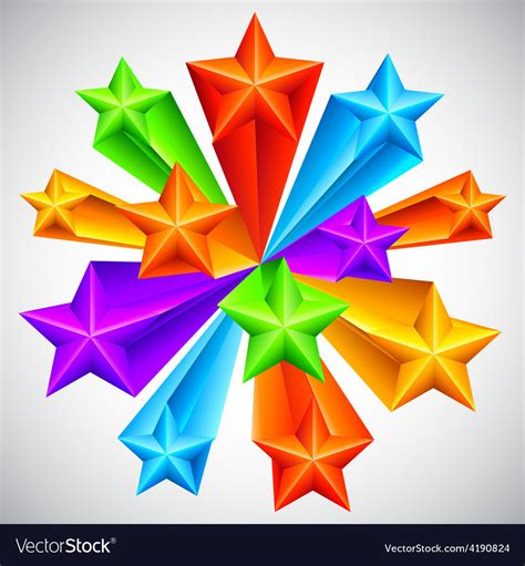 Color Stars Background Royalty Free Vector Image