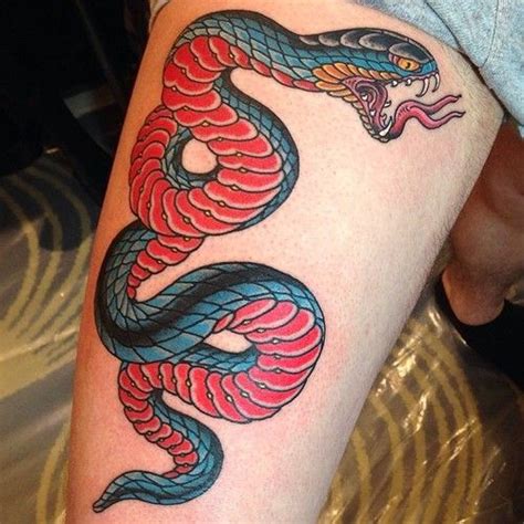 If you have tall and thin legs and want to show off with a get this tattoo design. 35 best Snake Thigh Tattoos images on Pinterest | Snakes, Tattoo ideas and Snake tattoo