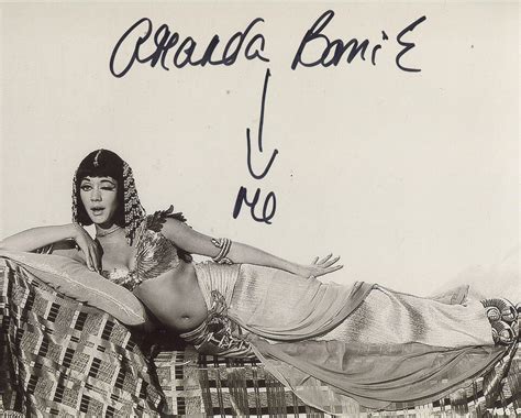 Amanda Barrie 8x10 Photo From Carry On Cleo Signed By Actr