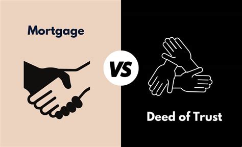 Mortgage Vs Deed Of Trust Whats The Difference With Table