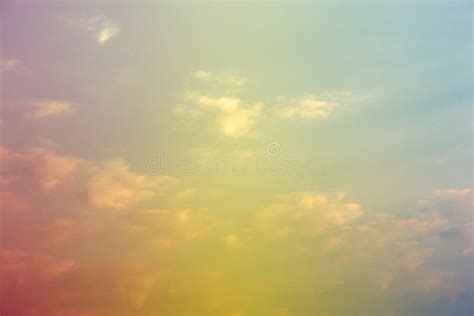 Fondo Niebla Suave De Color Naranja Pastel Con Gradiente Azul Foto De