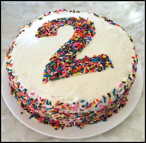 Aubreys Recipes Sprinkle Number Cake