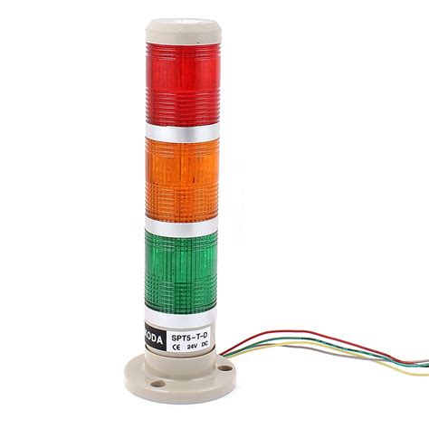 Dc 24v 3 Bulbs Red Green Yellow Warning Stack Lamp Industrial Signal
