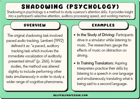 Shadowing Psychology Definition And Examples 2023