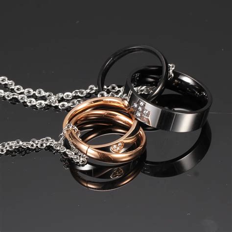 fashion couples crystal necklaces pendants for women lovers and statement necklace and pendants