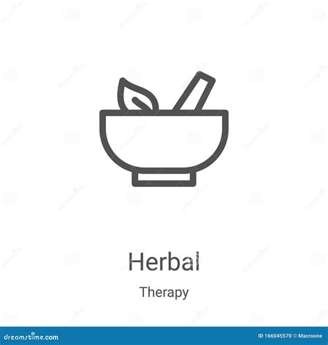 Herbal Icon Vector From Therapy Collection Thin Line Herbal Outline
