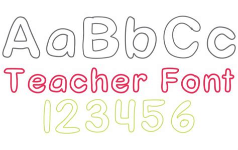Circle back all the way around; 7 Free Fonts - From One Teacher to Another - KindergartenWorks