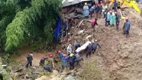 National Level Woman Cricketer Killed 3 Missing As Landslide Buries Several Homes In Meghalaya