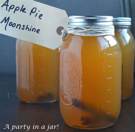 Makes a perfect hostess/host or food gift! Apple Pie Moonshine - Souffle Bombay