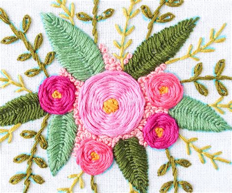 How To Hand Embroider Flowers 7 Steps With Pictures Instructables