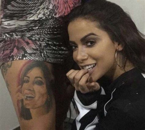 Anitta Publica No Snapchat Tatuagem Que Uma Fã Fez Em Homenagem A Ela Outros Fãs Pelo Mundo Já