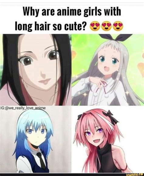 Why Are Anime Girls With Long Hair So Cute 9 W In 2022 Anime