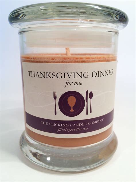 Thanksgiving Dinner For One Flick Candles