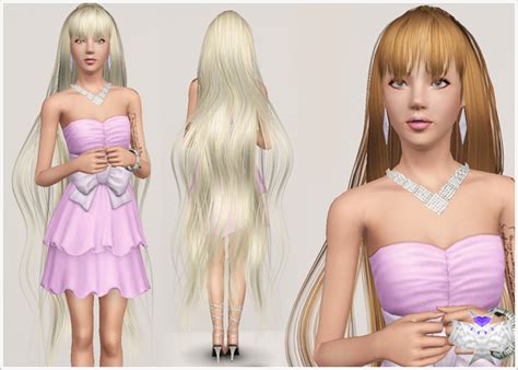 Long With Bangs Hairstyle 004 By David Sims 3 Hairs