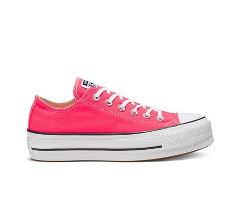 Converse Canvas Chuck Taylor All Star Clean Platform Low Top In Pink Lyst