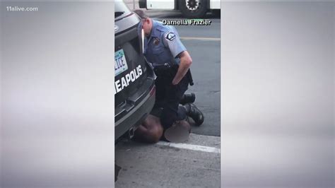 I Cant Breathe Tensions Rise After Viral Video Shows Officer Kneeling On George Floyds