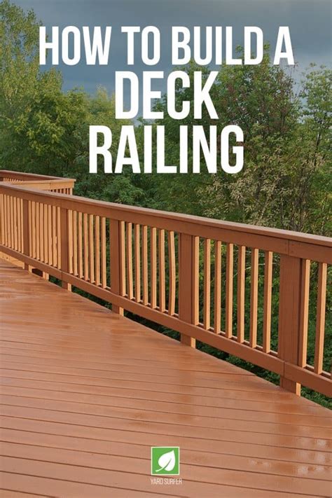 How To Build A Deck Railing Yard Surfer