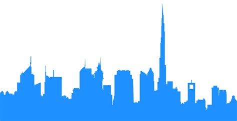 Dubai city skyline silhouette background, vector illustration. Dubai Skyline Silhouette | Free vector silhouettes