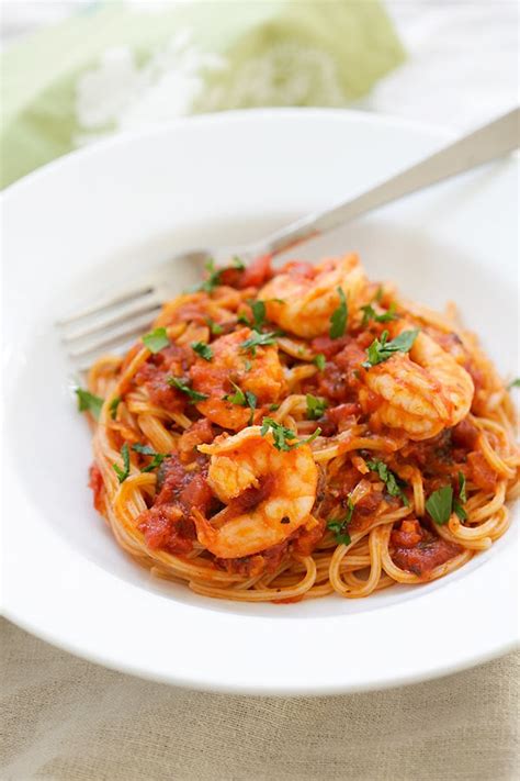 Shrimp Spaghetti Easy Delicious Recipes