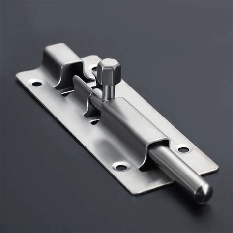 Pc Inch Long Silver Stainless Steel Door Latch Sliding Lock