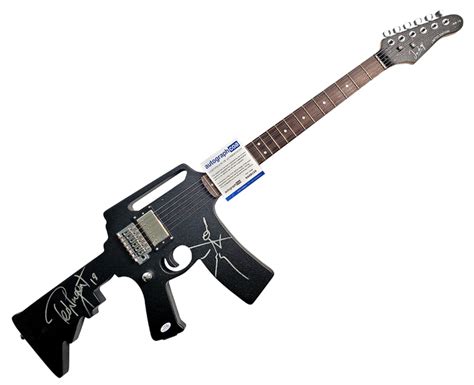 Ted Nugent Autographed Signed Machine Gun Nra Guitar Acoa