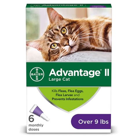 Bayer Advantage Ii For Large Cats Over 9 Lbs 6 Pack Pet