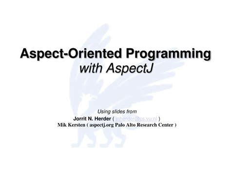 Ppt Aspect Oriented Programming With Aspectj Powerpoint Presentation