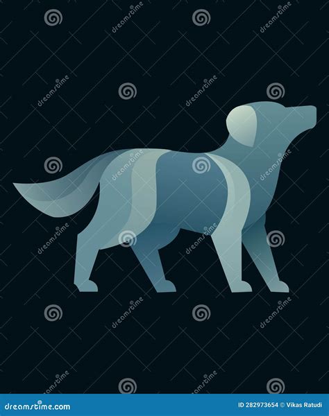 Loyal Companions: Heartwarming Dog Illustration Stock Vector