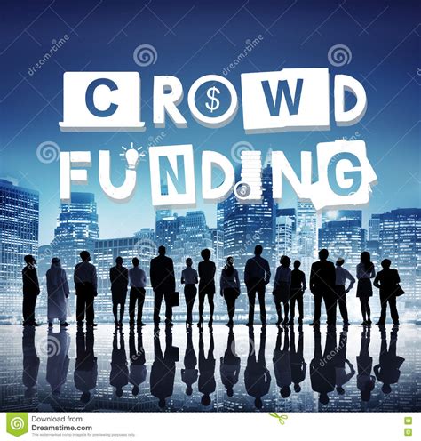 Crowdfunding Fundraising Contribution Investment Concept Stock Photo