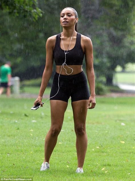 Kat Graham Gets Soaked To The Skin In Belly Baring Top And Shorts