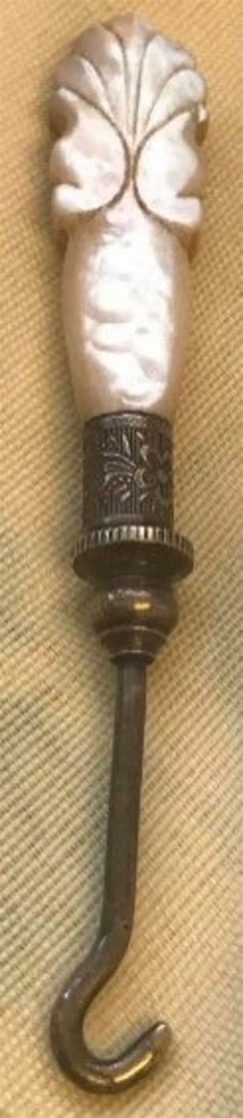 Victorian C1880 Mother Of Pearl Glove Button Hook Etsy Uk