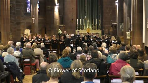 Your wee bit hill and glen. Flower of Scotland (Choir) with lyrics - YouTube