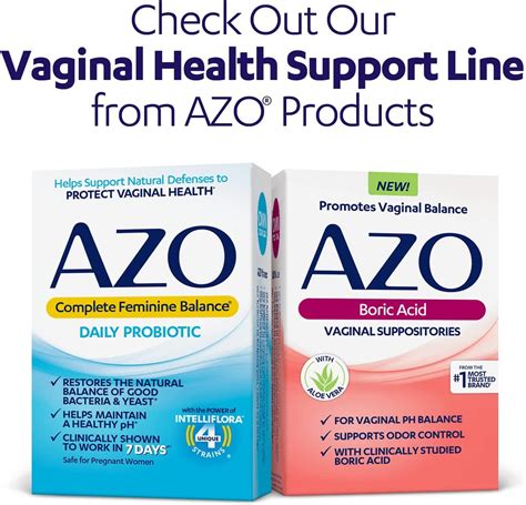 Azo Yeast Plus Dual Relief Tablets Yeast Infection And Vaginal Symptom Relief Relieves Vaginal