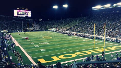 Aerial View Of Autzen Stadium University Of Oregon Ducks Football