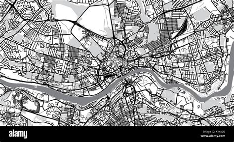 Urban Vector City Map Of Newcastle England Stock Vector Image And Art
