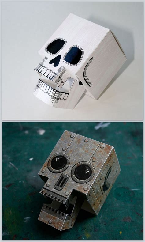 Free Pdf Downloads Diy Papercraft Skull With True Blue Me And You