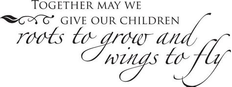 Flying has become such a common mode of transportation that it's easy to take for granted. Together may we give our children roots to grow and wings to fly. Upper Case Living Decal | For ...