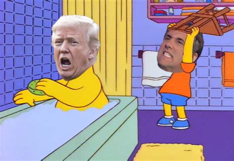 The Cohen Flip Bart Hits Homer With A Chair Know Your Meme