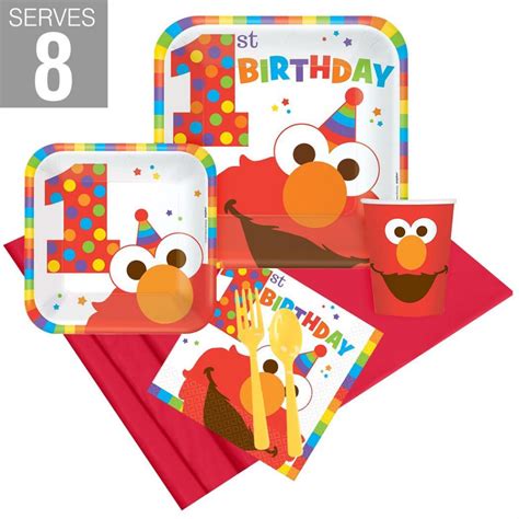Elmo Turns One Party Pack For 8 1st Birthday Party