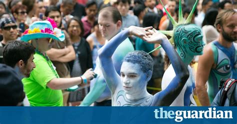 Nude Body Painting In Pictures Us News The Guardian