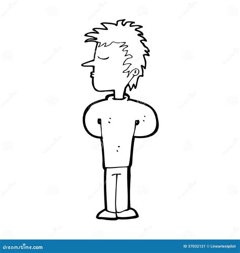 Cartoon Man Ignoring Stock Illustration Illustration Of Expression