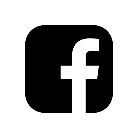 Minimal White Facebook Logo