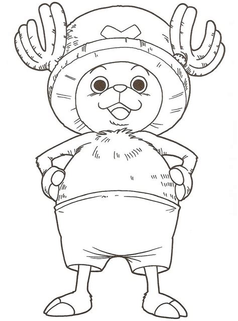 One Piece Chopper Coloring Pages One Piece Chopper Coloring My XXX