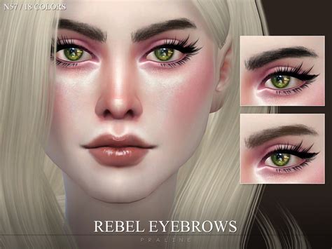 The Sims Resource Rebel Eyebrows N57