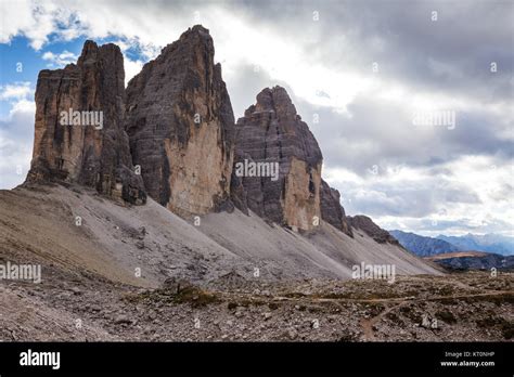 Tre Cime Di Lavaredo Drei Zinnen In Dolomite Alps Stock Photo Alamy