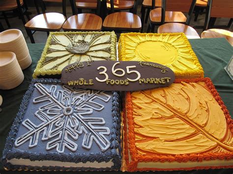 Many stores offer carrot cake, coconut sponge, strawberry chiffon and vegan options—all of which can be decorated and customized to your. Whole Foods Market Anniversary/Birthday/Celebration Cakes ...