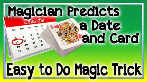 We did not find results for: Predict-A-Date Magic Trick | Easy Card Trick | Learn How to Do Magic - YouTube