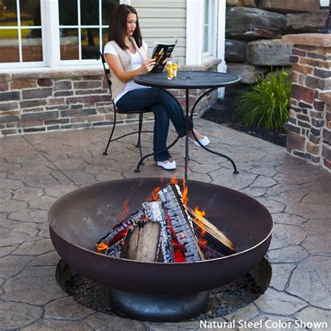 The best portable fire pits are lightweight, easy to. The Patriot Wood Burning Fire Bowl - Natural Steel | Fire ...